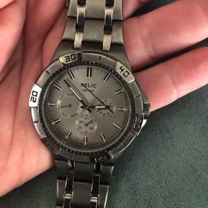 Men’s relic stainless steel watch